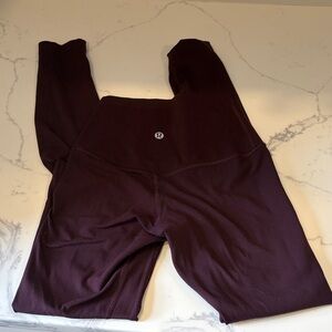 Lululemon Black Plum Align Legging Full Length Size 0